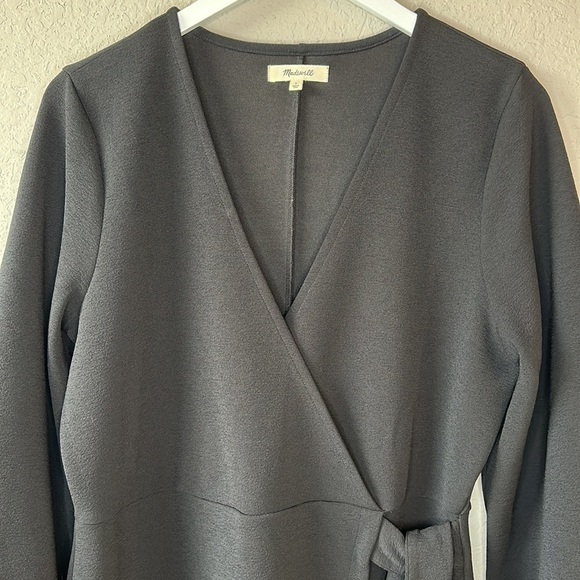NWOT Madewell Texture & Thread Long-Sleeve Side-Tie Dress Size Large - Picture 3 of 13